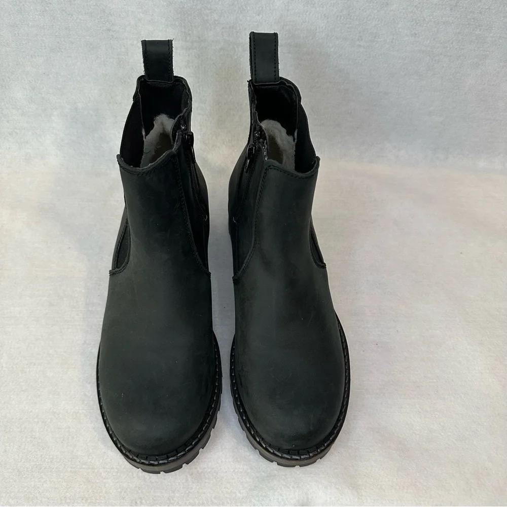 Bos. & Co. Corra Black Leather Side Zip Boots. EU 38/US 7.0-7.5